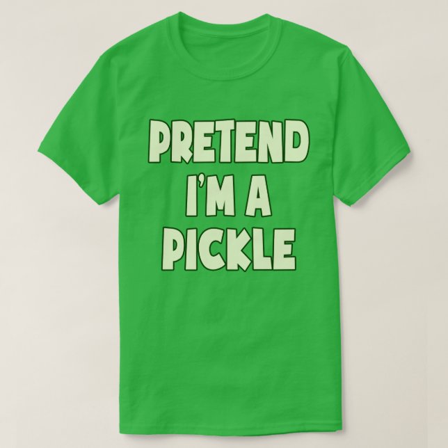 Camiseta Pretende que soy un disfraz fácil de Halloween. (Diseño del anverso)