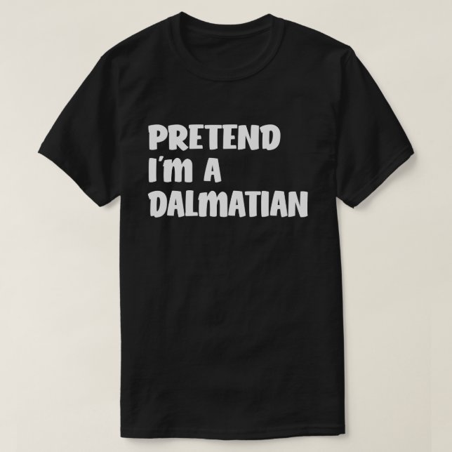 Camiseta Pretende que soy un disfraz fácil de Halloween dál (Diseño del anverso)