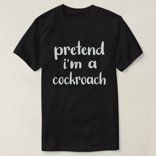 Camiseta Pretende que soy un disfraz fácil de Halloween par (Diseño del anverso)