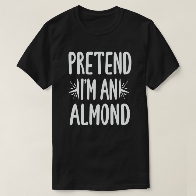 Camiseta Pretende que soy un disfraz fácil de Halloween par (Diseño del anverso)