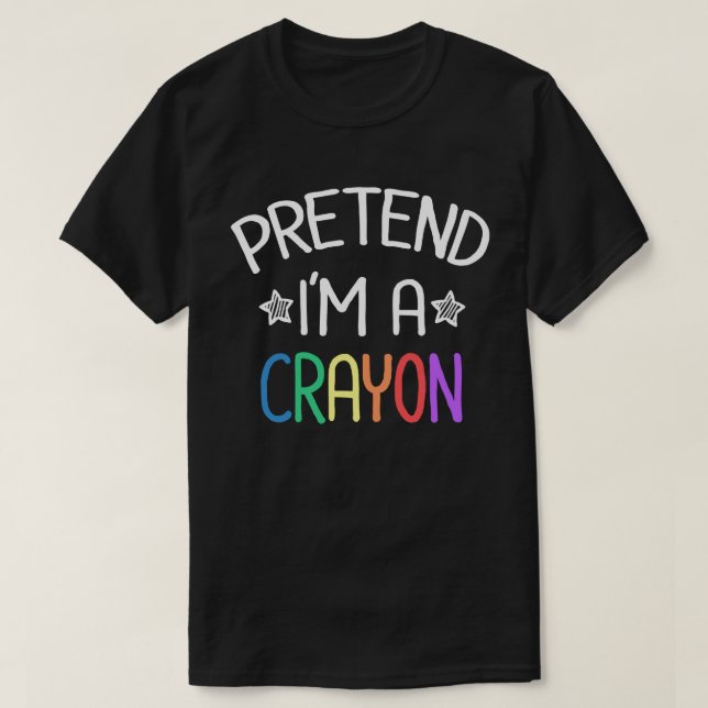 Camiseta Pretende que soy un disfraz fácil y divertido de H (Diseño del anverso)