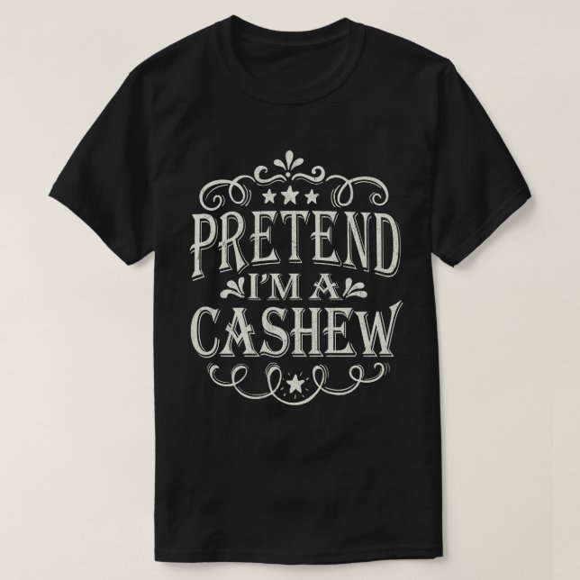 Camiseta Pretende que soy un disfraz fácil y perezoso de Ha (Diseño del anverso)