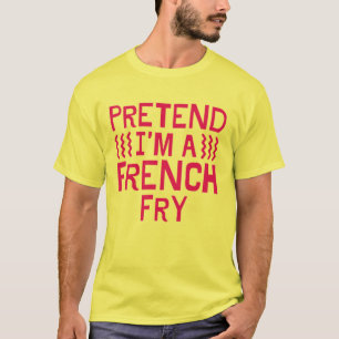 Camiseta Pretende que soy un disfraz francés de halloween d