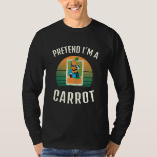 Camiseta Pretende Que Soy Un Disfraz Vegan Halloween Carrot