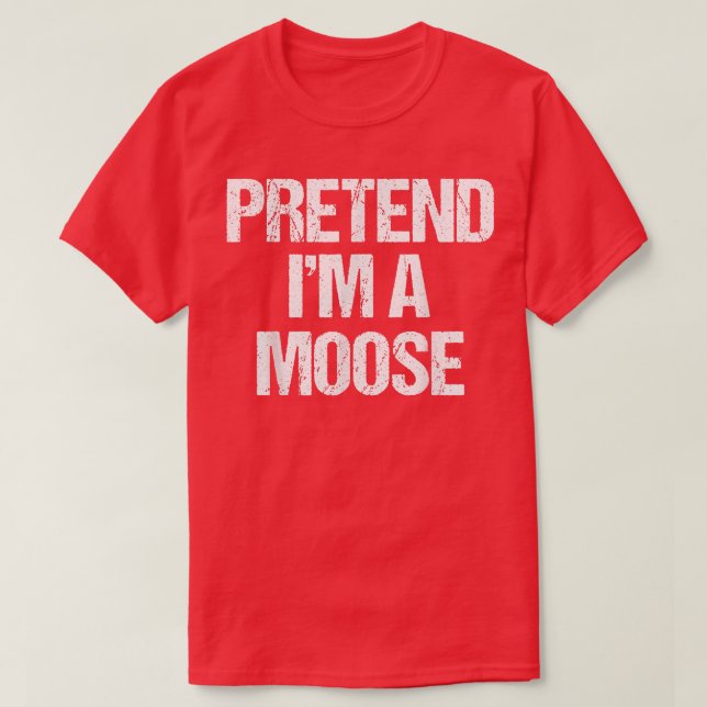 Camiseta Pretende Que Soy Un Fiesta De Halloween De Moose C (Diseño del anverso)