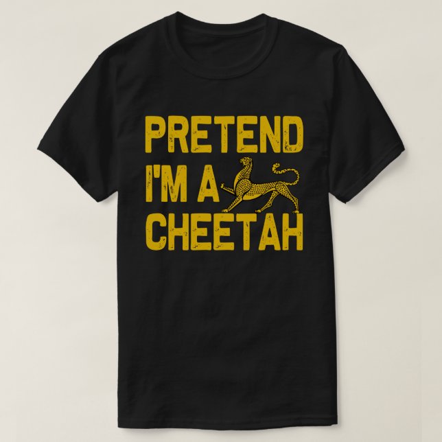 Camiseta Pretende que soy un Fiesta fácil de los disfraces  (Diseño del anverso)