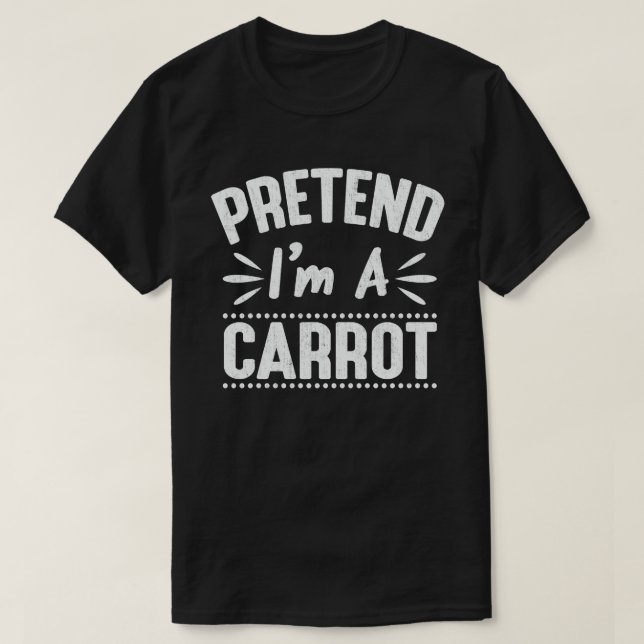 Camiseta Pretende que soy un gesto fácil de Halloween. (Diseño del anverso)