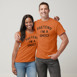 Camiseta Pretende que soy un ghost gracioso disfraz fantasm