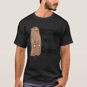 Camiseta Pretende que soy un Gopher Tee Funny Coste de Hall