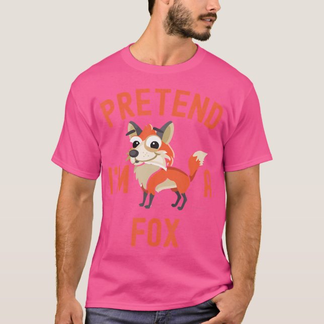 Camiseta Pretende Que Soy Un Halloween Fox Lazy (Anverso)