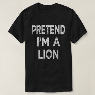 Camiseta Pretende que soy un holgazán fácil disfraz de Hall