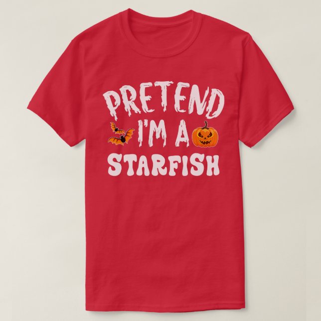 Camiseta Pretende que soy un hombre de disfraces de hallowe (Diseño del anverso)