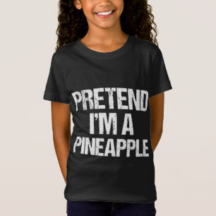 Camiseta Pretende que soy un Lazy Halloween Costu divertido