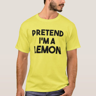 Camiseta Pretende que soy un Lemon Costume Lazy Funny Hallo
