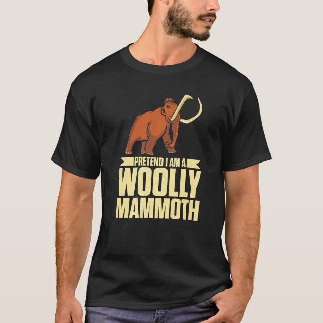 Camiseta Pretende Que Soy Un Lover Prehistórico De Mamut Lú (Anverso)