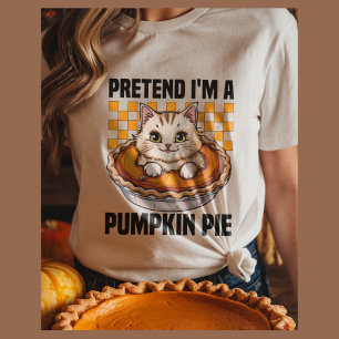 Camiseta Pretende que soy un pastel de calabaza divertido H