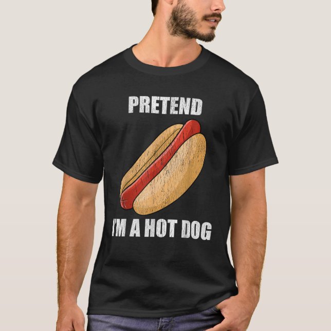 Camiseta Pretende que soy un perrito perezoso Fiesta de ves (Anverso)