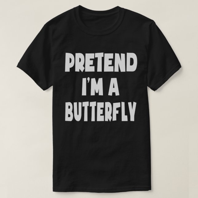 Camiseta Pretende que soy un regalo de Halloween fácil y di (Diseño del anverso)