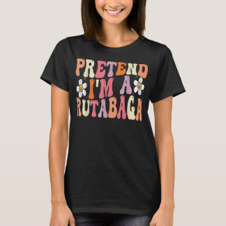 Camiseta Pretende que soy un Rutabaga Costume Funny Food Ha