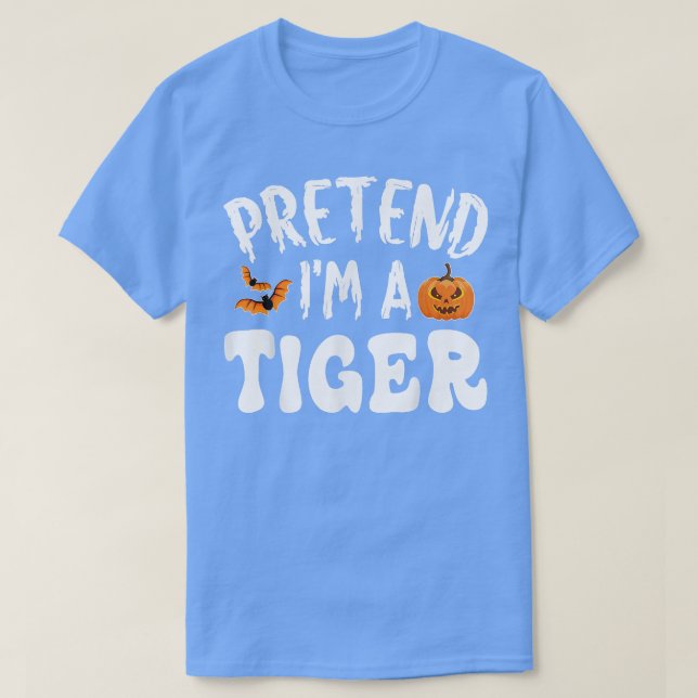 Camiseta Pretende Que Soy Un Tíger Halloween Vestido Hombre (Diseño del anverso)
