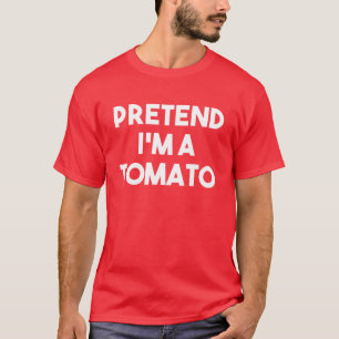 Camiseta Pretende que soy un tomate disfraz perezoso y dive