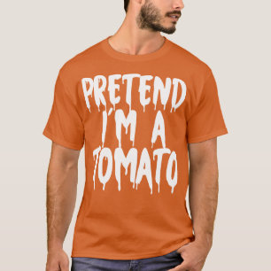 Camiseta Pretende Que Soy Un Tomate Halloween Parejas Vesti
