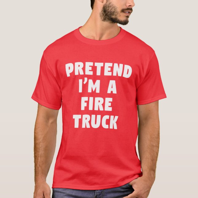 Camiseta Pretende que soy un tonto Fiesta perezoso de un ca (Anverso)