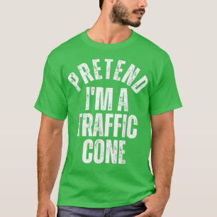 Camiseta Pretende que soy un Tráfico Cone Vintage Lazy Hall