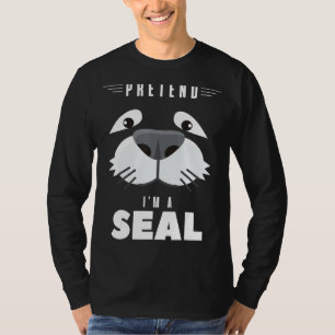 Camiseta Pretende que soy un traje de halloween de sellado