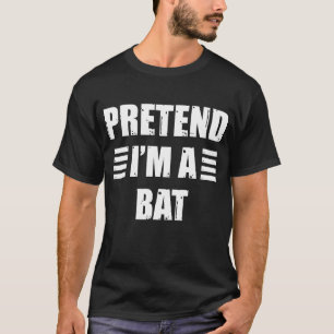 Camiseta Pretende Que Soy Un Vaso De Trato De Bat Halloween