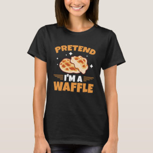 Camiseta Pretende que soy un Waffle Waffle Nut Costumes Waf
