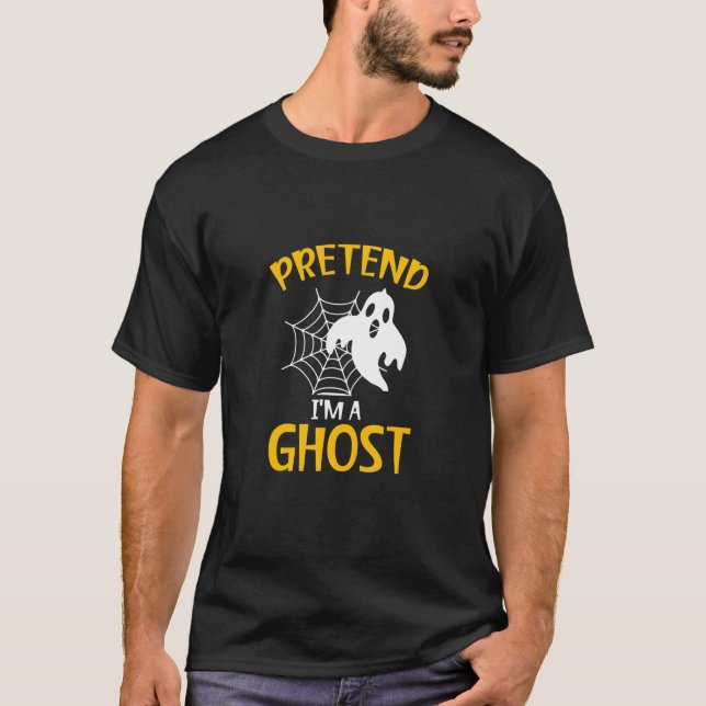 Camiseta Pretende que soy una araña web fantasma de Hallowe (Anverso)