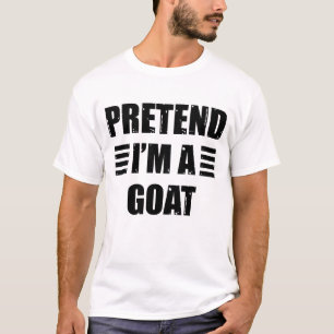 Camiseta Pretende Que Soy Una Cabra Disfrazada Halloween La