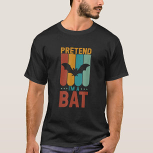 Camiseta Pretende que soy una halloween de murciélagos