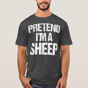 Camiseta Pretende Que Soy Una Oveja Vestimenta Graciosa Laz