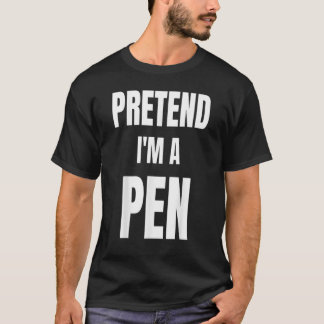 Camiseta Pretende Que Soy Una Pluma Graciosa LazyEasy Hallo