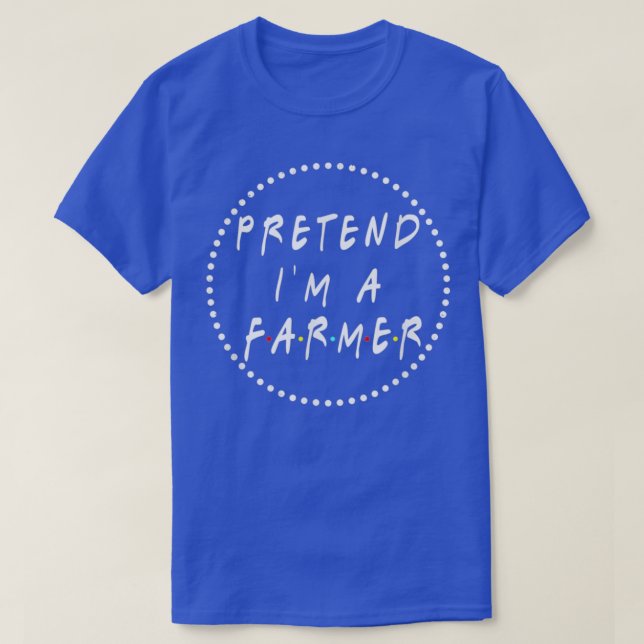 Camiseta Pretende Ropa De Halloween Graciosa Para Agriculto (Diseño del anverso)