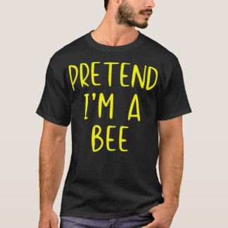 Camiseta Pretende ser disfraz de abeja Halloween Lazy Easy