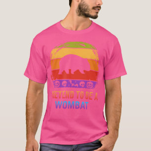 Camiseta Pretende Ser Un Halloween De Animales De Wombat