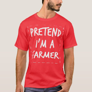 Camiseta Pretende Vestimenta De Halloween Para El Agriculto