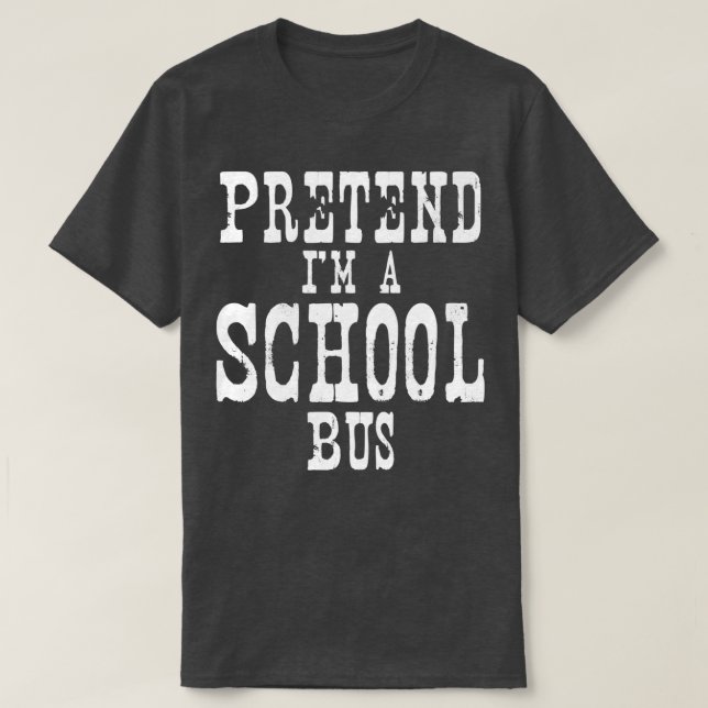 Camiseta Pretender Ix27m un autobús escolar Halloween 2 (Diseño del anverso)