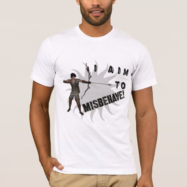 Camiseta ¡Pretendo comportarme mal! (Anverso)