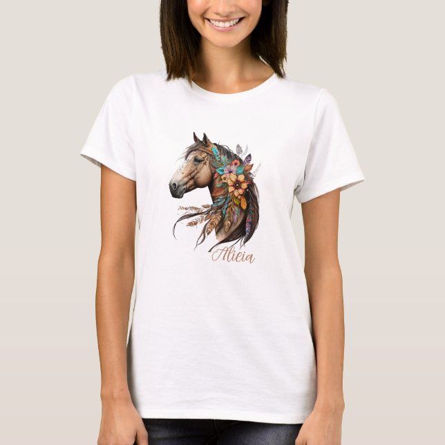 Camiseta Pretty Bay Horse T-Shirt with Name (Anverso)