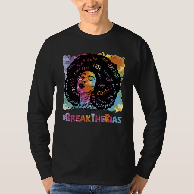 Camiseta Pretty Black History Break the Bias  5 (Anverso)