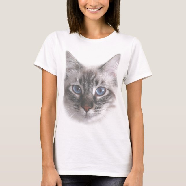 Camiseta Pretty Blue Eyed Kitty (Anverso)
