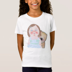Camiseta Pretty girl with cute bear shirt