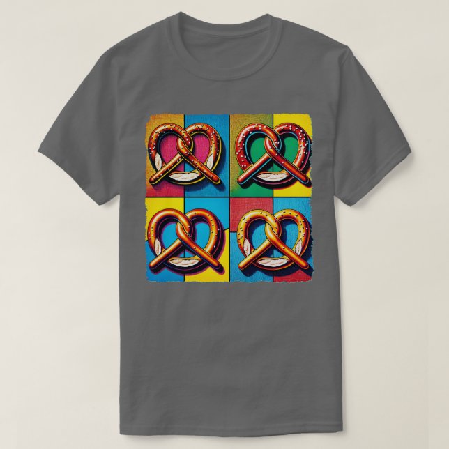 Camiseta Pretzel Un giro del sabor artístico (Diseño del anverso)