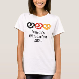 Camiseta Pretzels de regalo personalizado de Oktoberfest