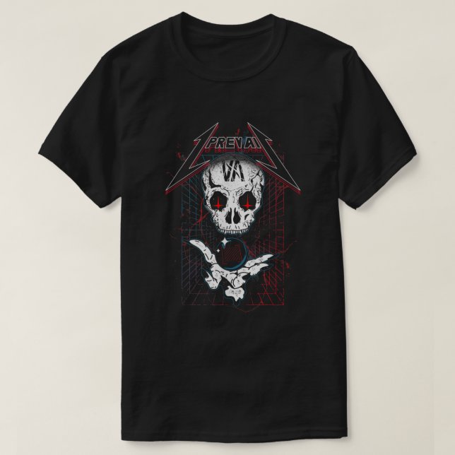 Camiseta Prevalezco el cráneo oficial del trauma de mercade (Diseño del anverso)