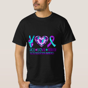 Camiseta Prevención de amor por la paz Grap de concientizac
